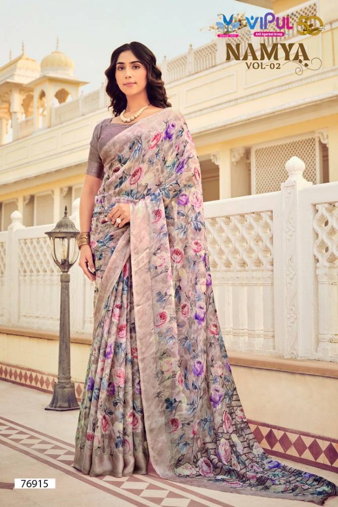 Namya Vol 2 By Vipul 76905 To 76916 Printed Daily Wear Sarees Wholesale Price In Surat